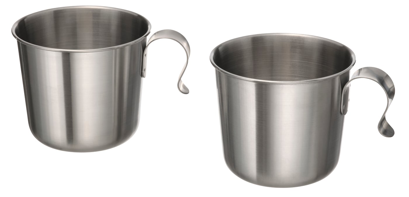 IKEA GRILLTIDER mugg, rostfritt stål, 33 cl