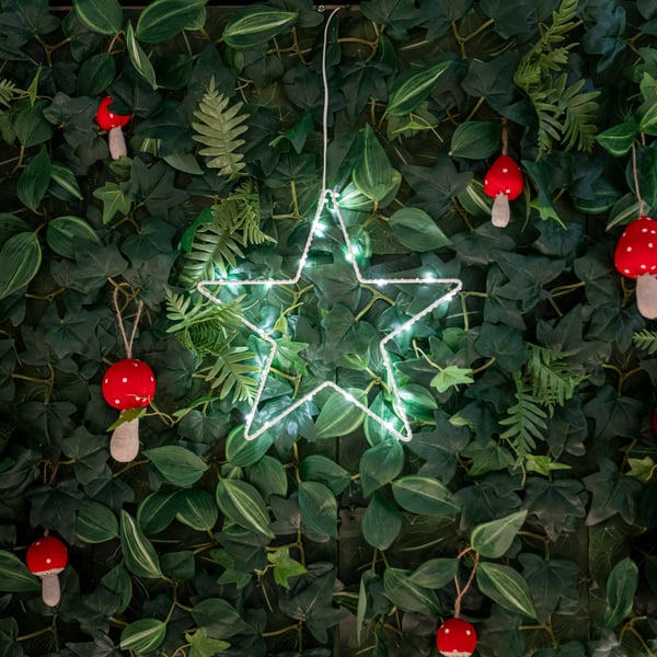 Ёлочная игрушка VINTERFINT грибного красного/натурального цвета