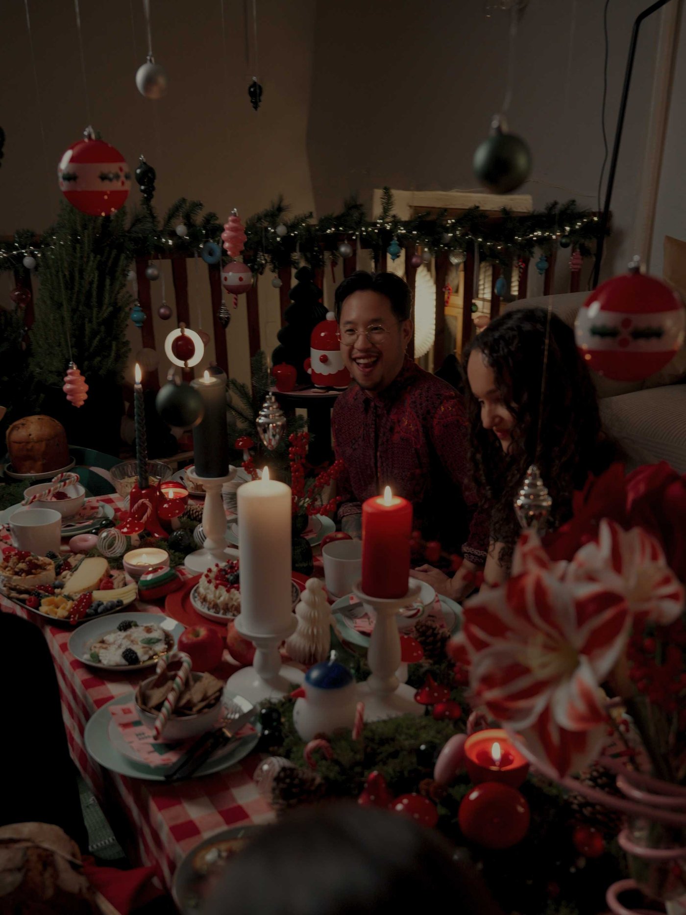 A white FENOMEN unscented pillar candle