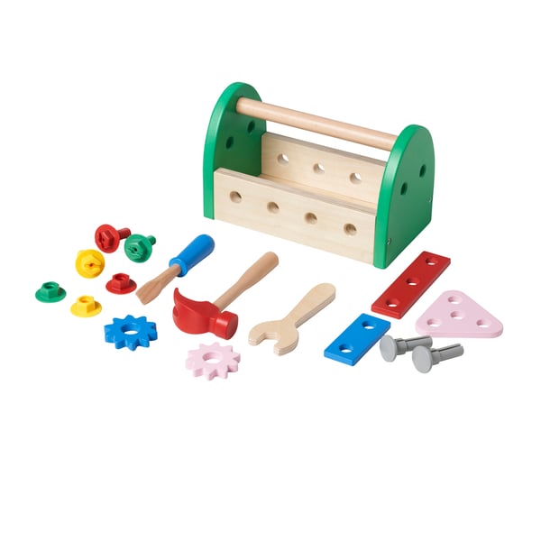 A BLOMFLUGA 13-piece toy tool set