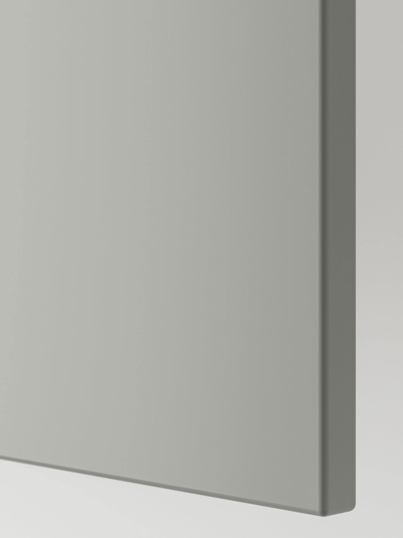 A light grey HAVSTORP door.