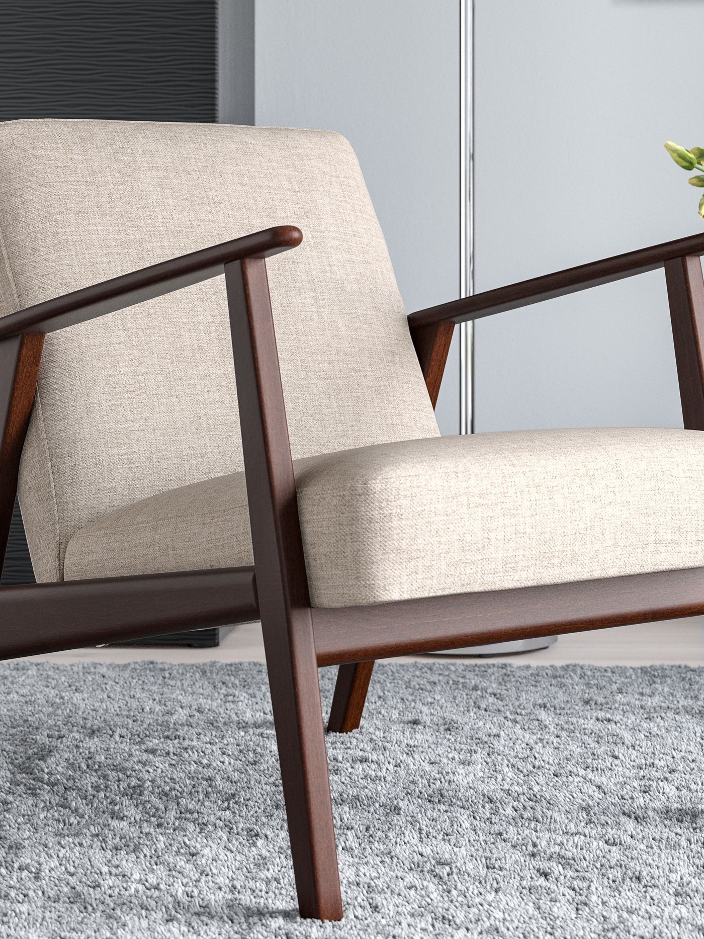 A Kilanda light beige EKENÄSET armchair