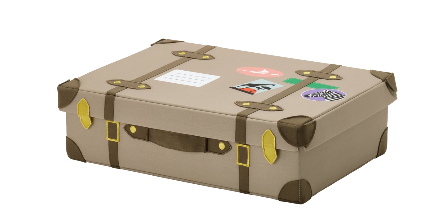 IKEA - SANDLÖPARE säilytysarkku, vaaleanruskea