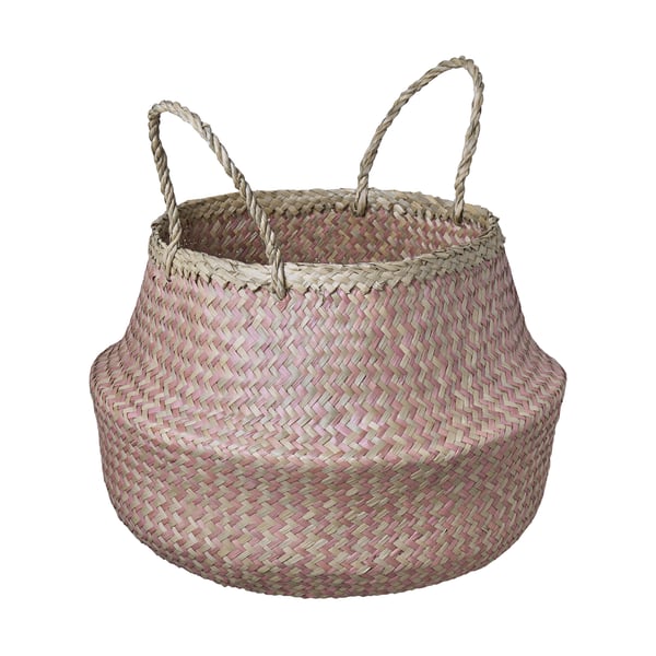 KRALLIG クラッリグ バスケット, スゲ/ピンク