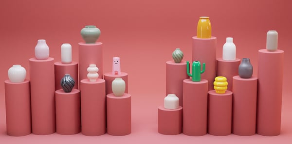 A bright yellow KOPPARBJÖRK vase