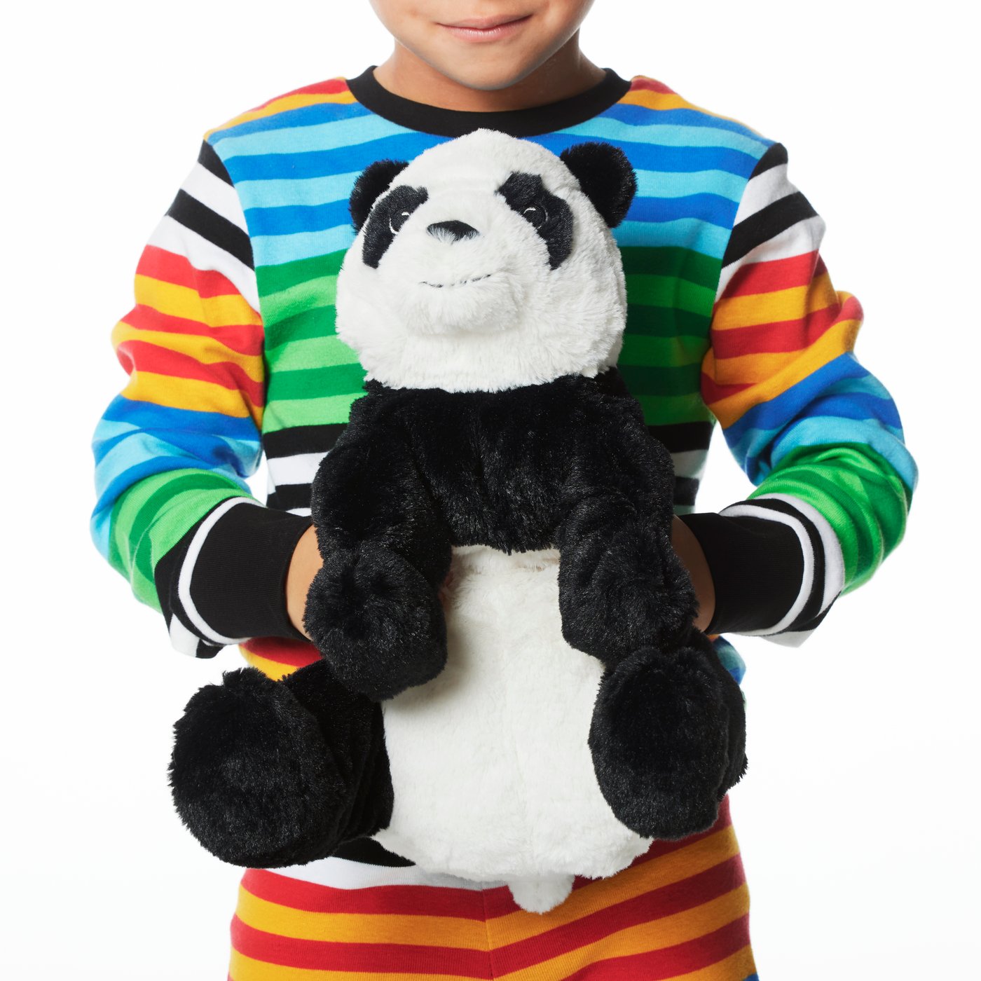 A white/black KRAMIG soft toy