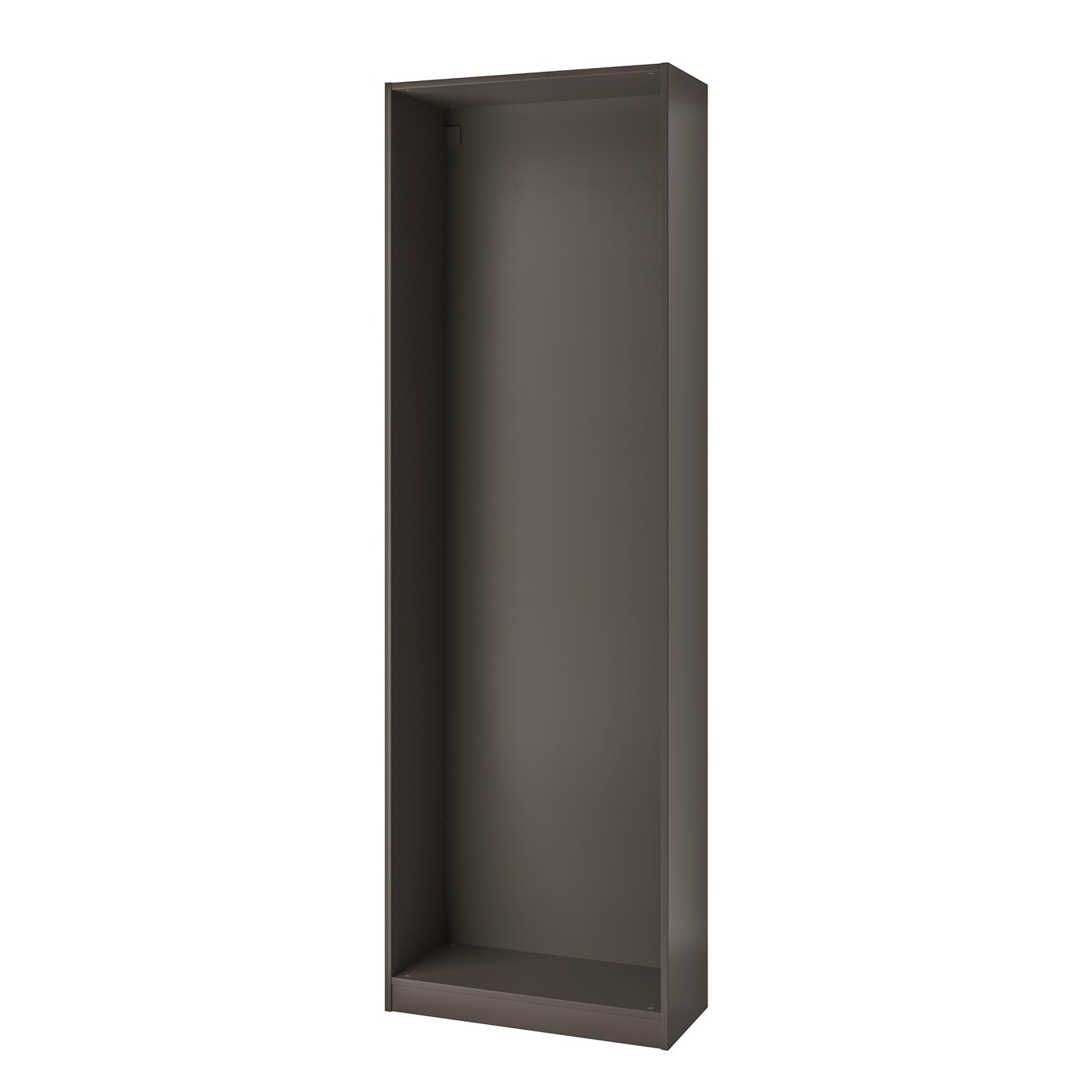 IKEA PAX garderobsstomme, mörkgrå, 75x35x236 cm