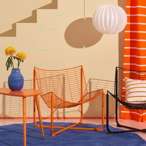 A black SKÅLBODA armchair