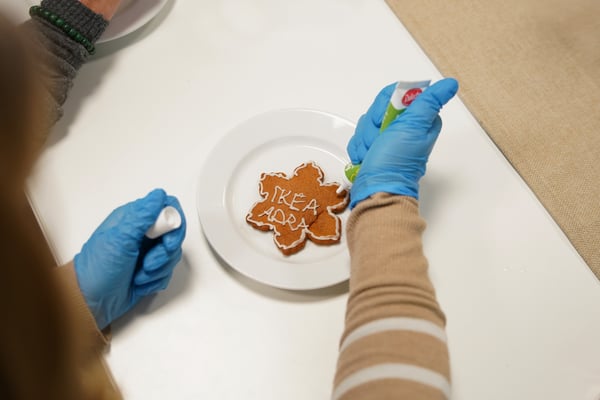 christmast cookie with text 