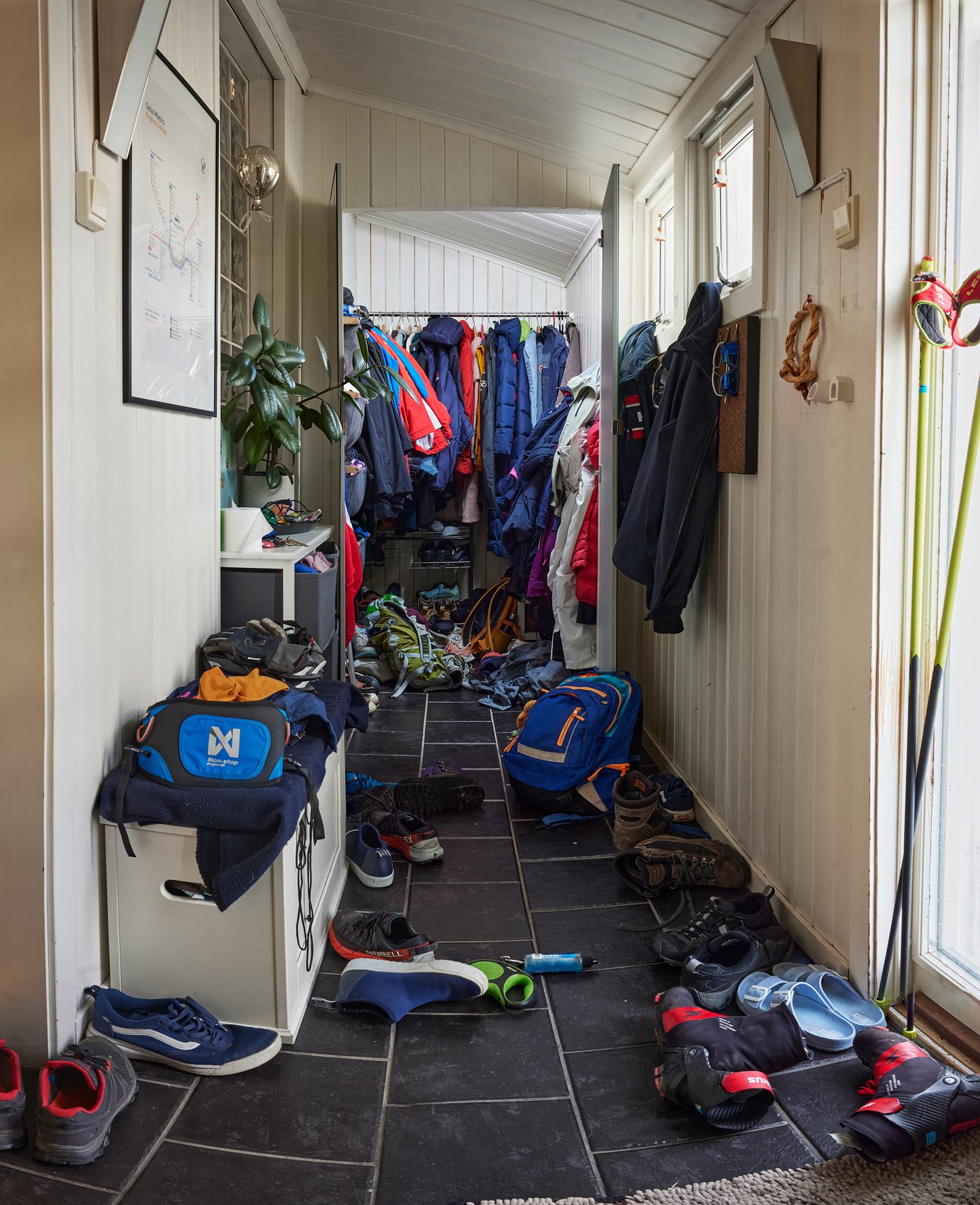 En rotete gang før vi ryddet.