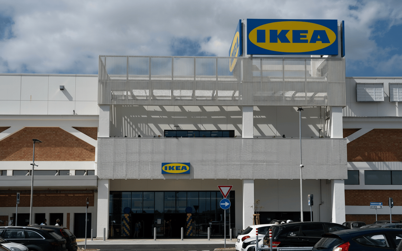 Vista esterna del negozio IKEA di Cagliari