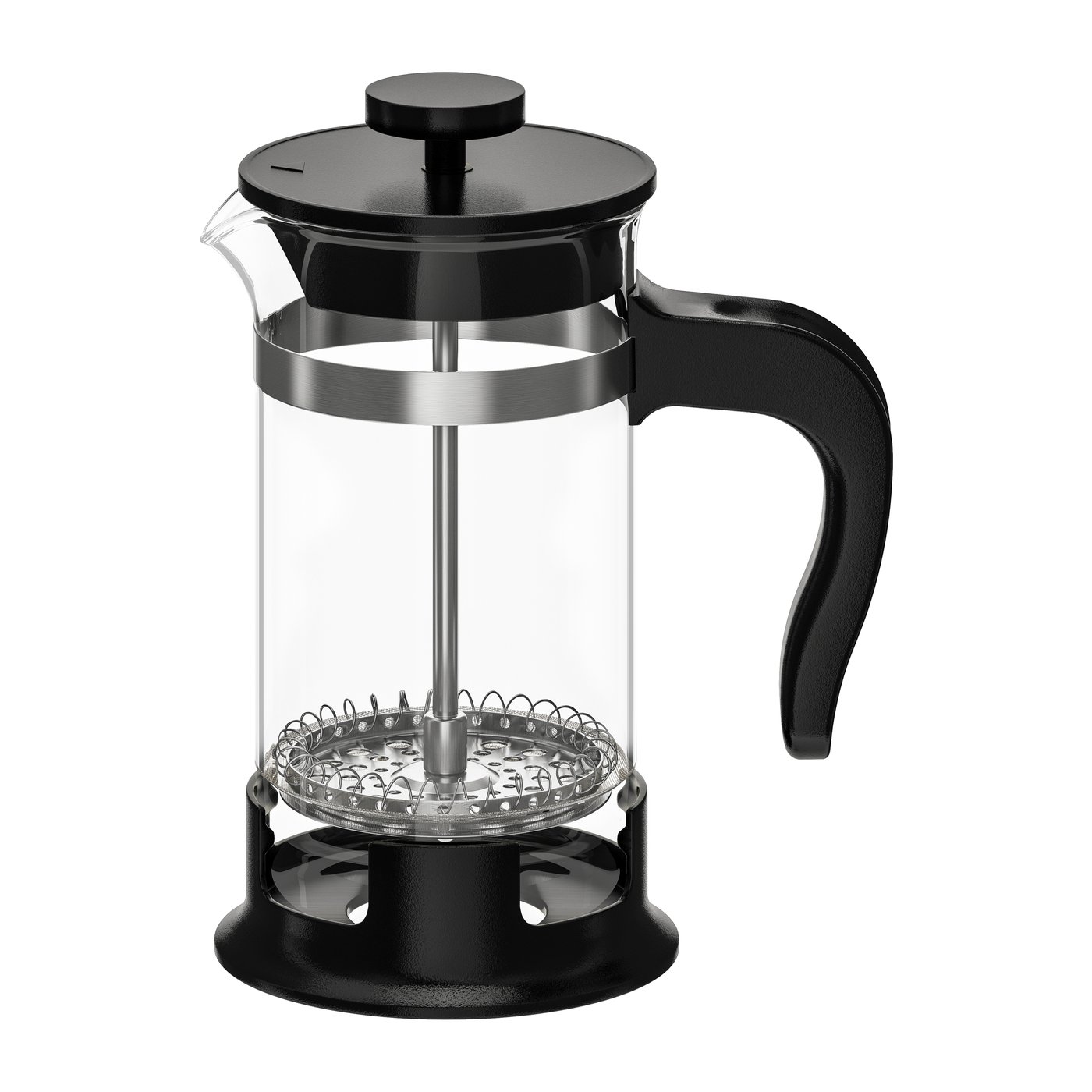 IKEA UPPHETTA kaffe-/tepress, glas/rostfritt stål, 0.4 l