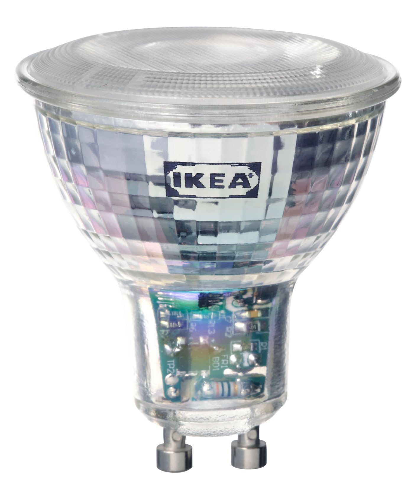 IKEA TRÅDFRI LED ljuskälla GU10 345 lumen, trådlös dimbar färgat och vitt spektrum
