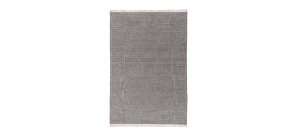 TÅRGRÄS トールグレース ラグ 平織り, ダークグレー/ハンドメイド, 170x240cm