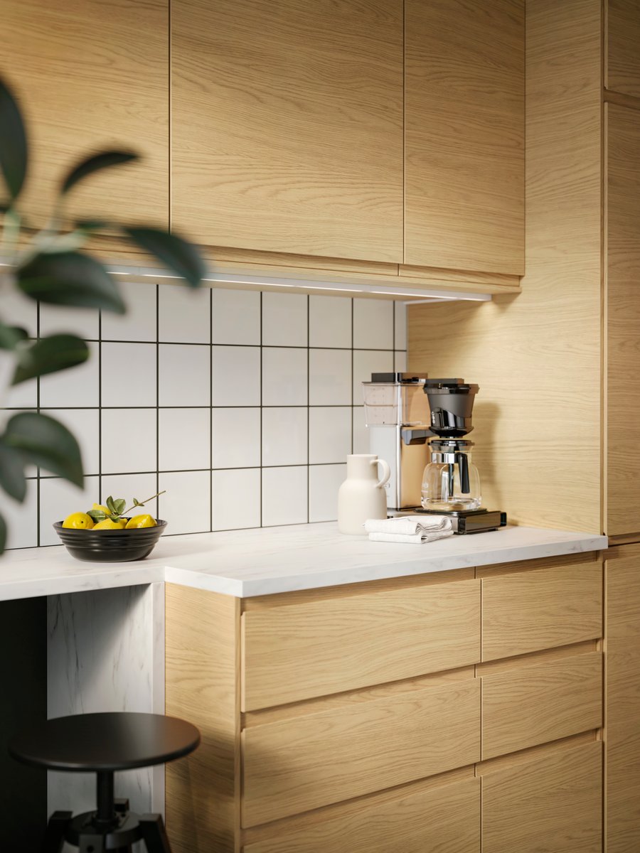 Cuisine bois & blanc : nos inspirations - IKEA