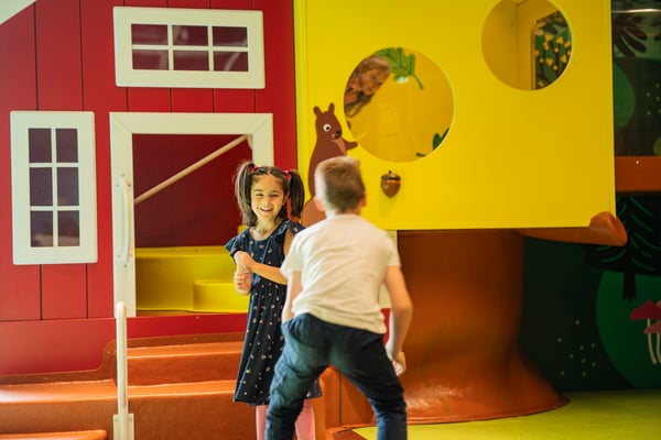 Children play in Småland