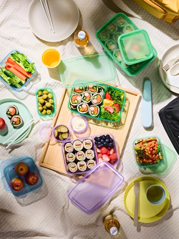 어른 김밥과 어린이 김밥 완성