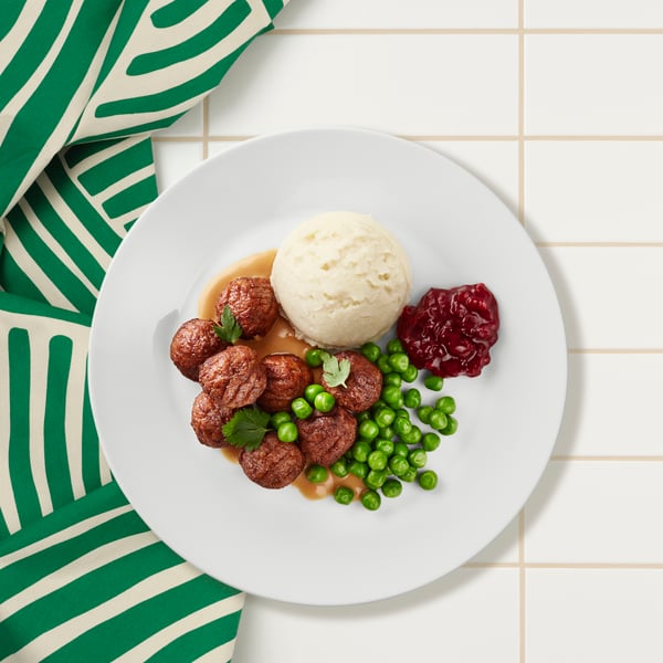 image d'une assiette avec des boulettes de viandes 