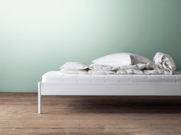 White bed & mattress