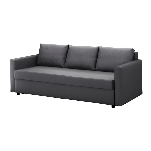 FRIHETEN フリーヘーテン 3人掛けソファベッド, スキフテボー ダークグレー