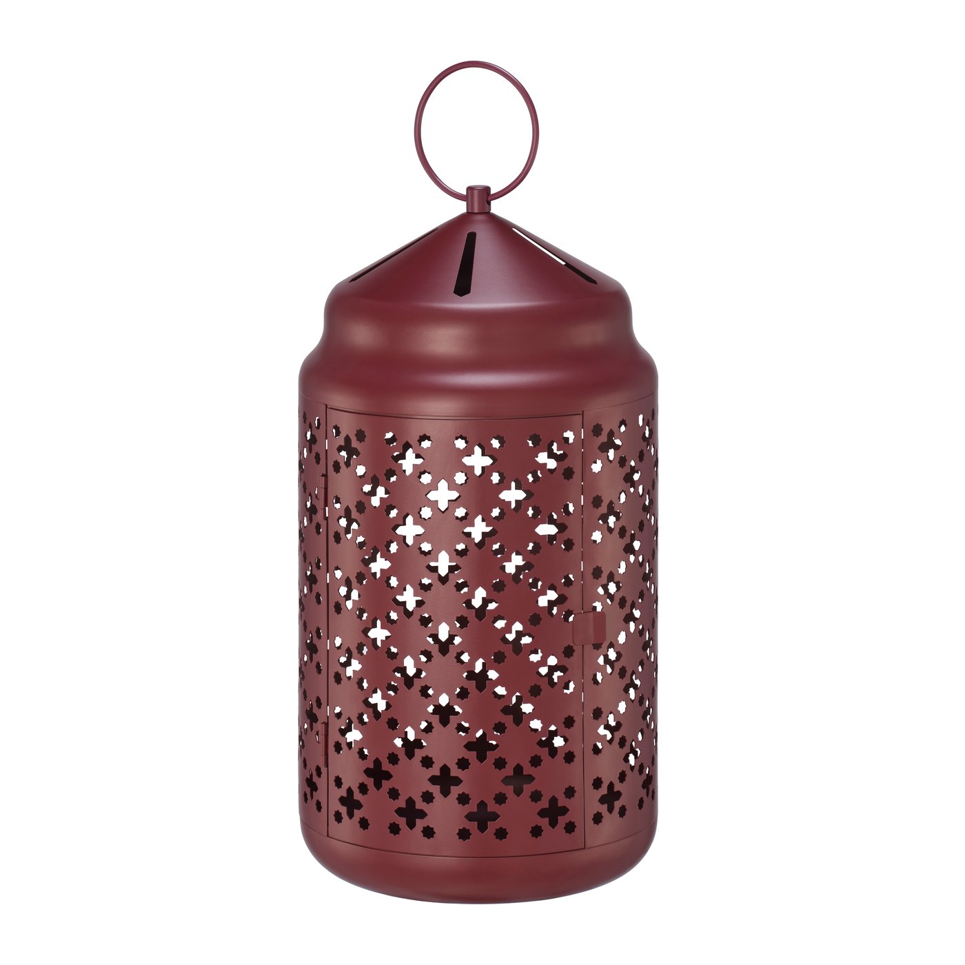 IKEA GOKVÄLLÅ lykta för blockljus, in/utomhus, röd, 40 cm