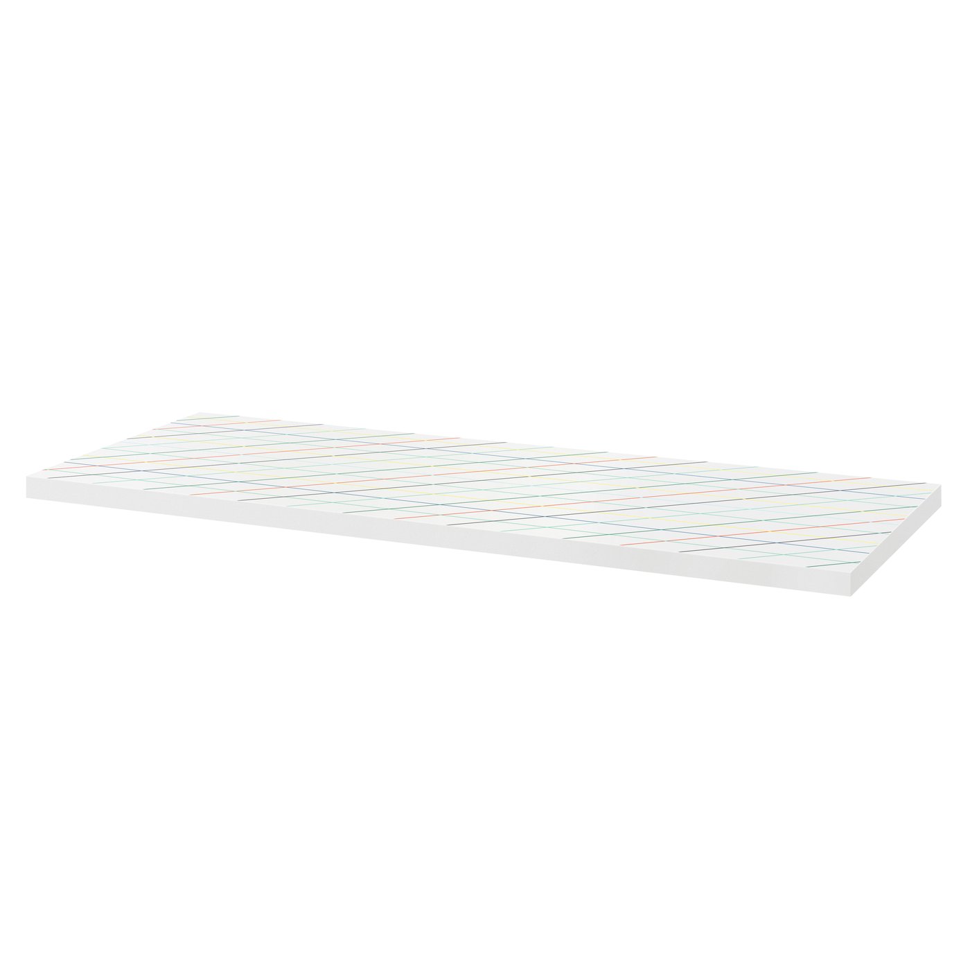 IKEA LAGKAPTEN bordsskiva, galler/flerfärgad, 140x60 cm
