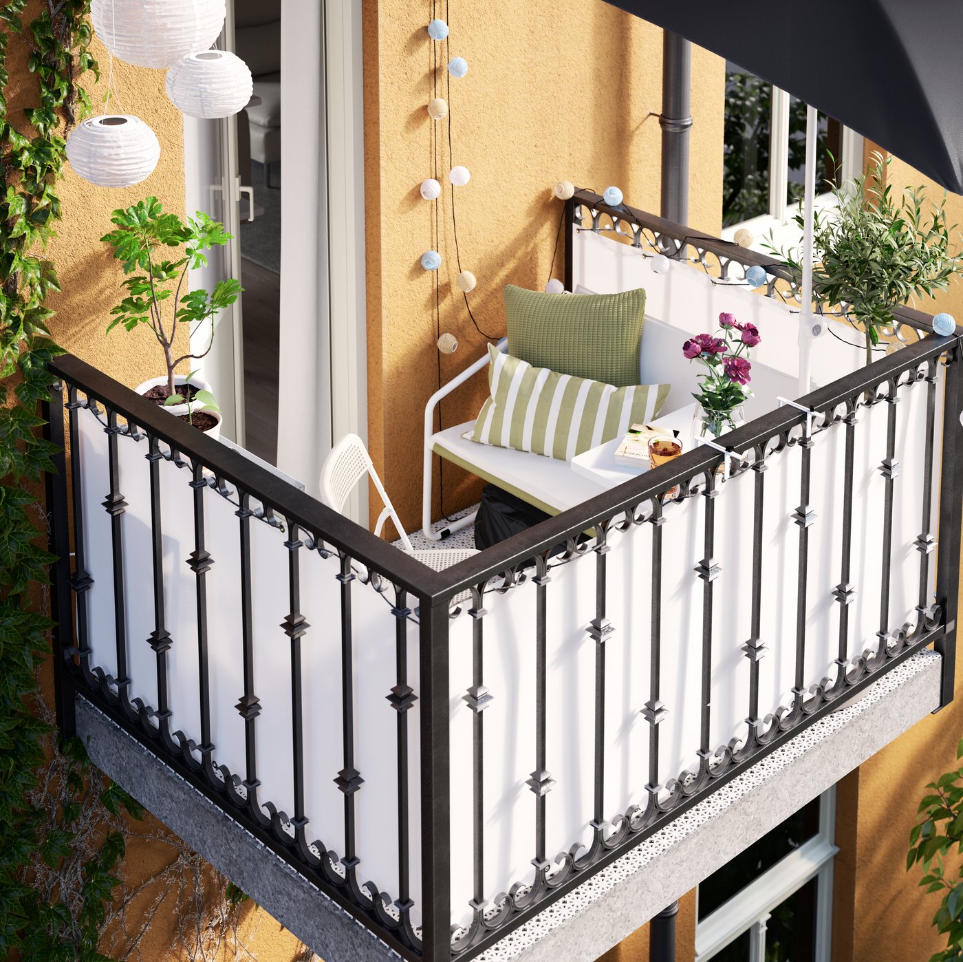 Tips on how to furnish a smaller outdoor space.