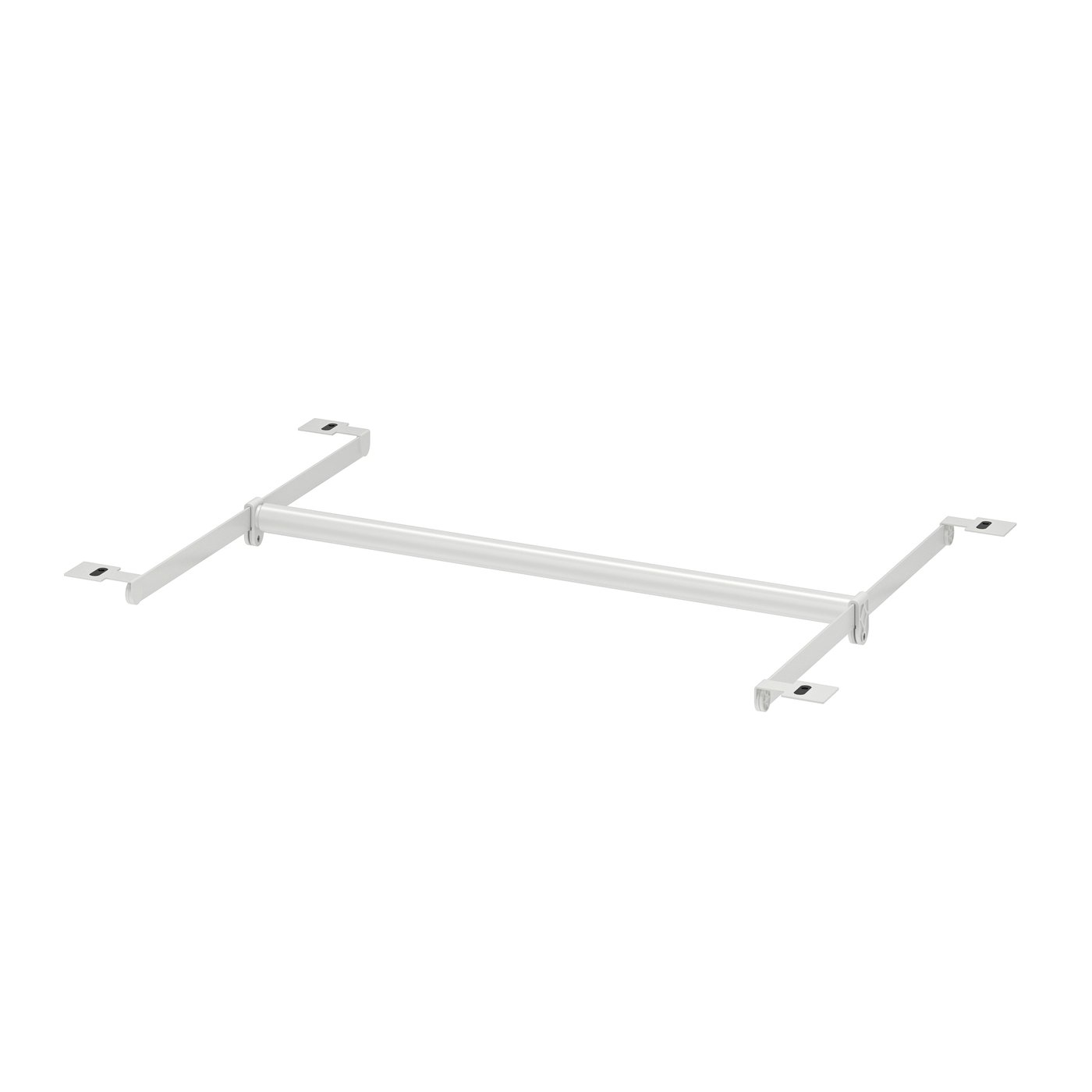 IKEA HJÄLPA klädstång+2 upphngli+2 pkt beslag, ställbar/vit, 60-100x55 cm