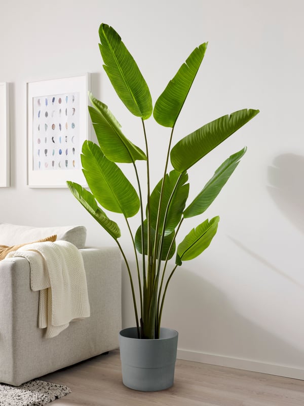 An in/outdoor Bird of paradise FEJKA artificial potted plant