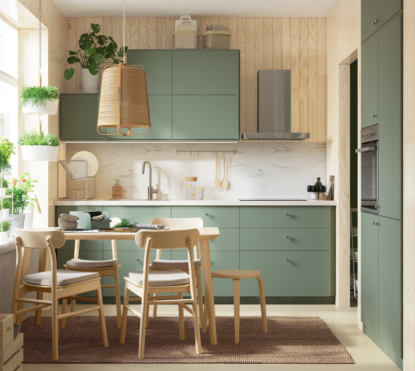 A birch RÖNNINGE chair