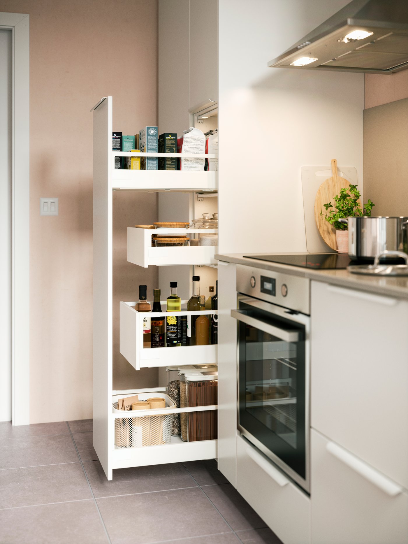 A stainless steel LUFTIG extractor hood