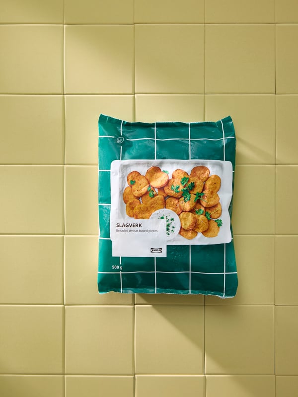 A frozen SLAGVERK breaded wheat-based pieces
