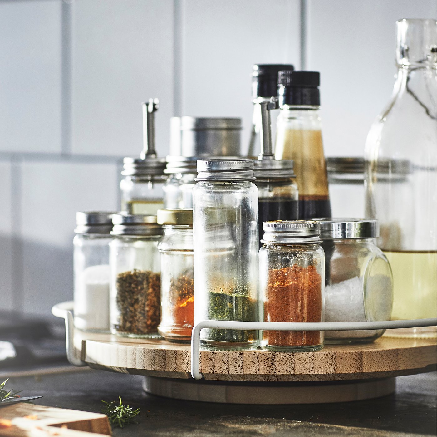 Kořenky CITRONHAJ z čirého skla s víčkem z nerezavějící oceli