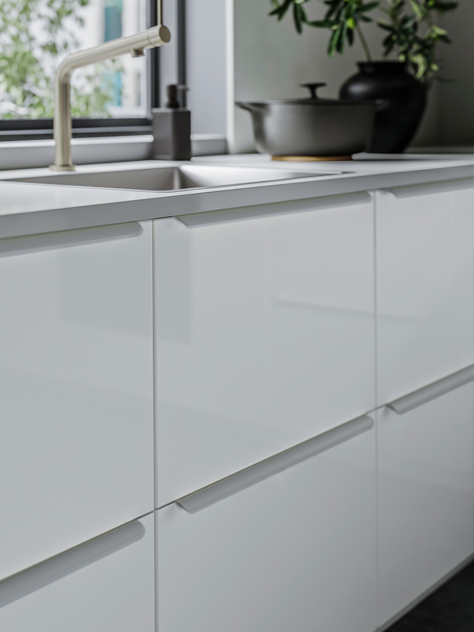 High-Gloss White Kitchen - METOD Kitchen System - IKEA