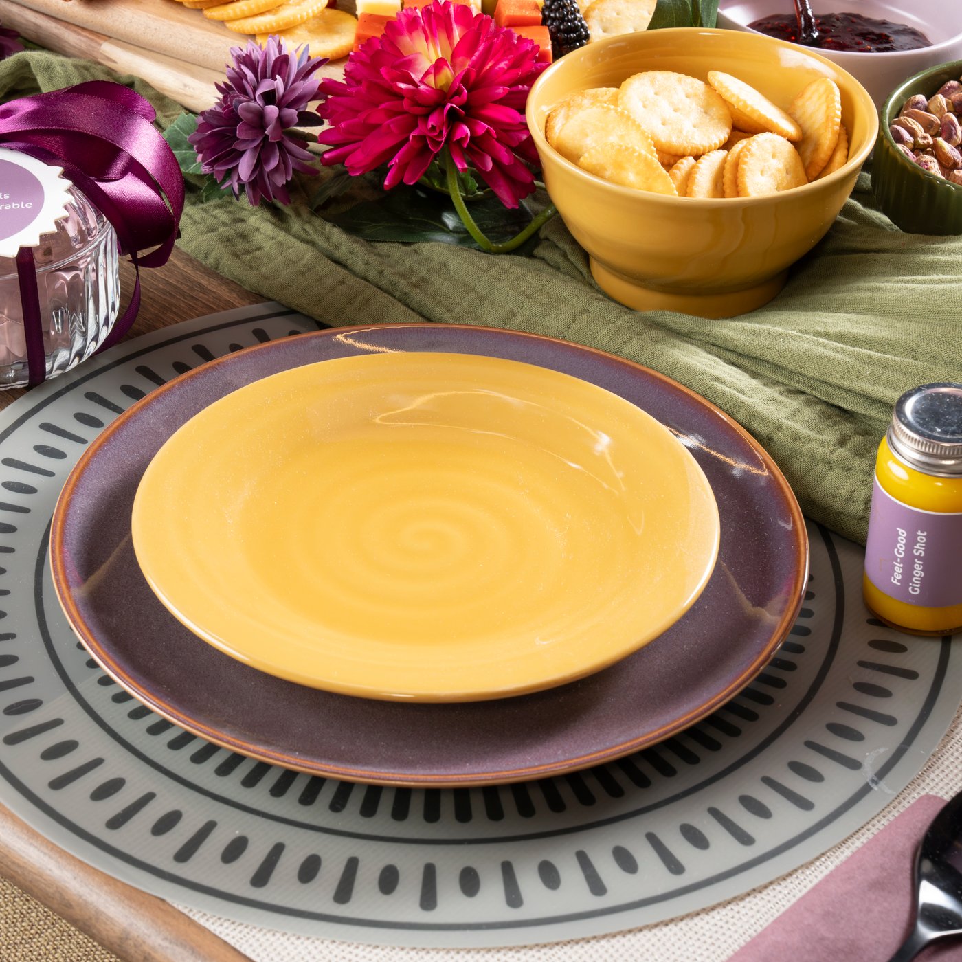 SANDSKÄDDA Side plate, yellow