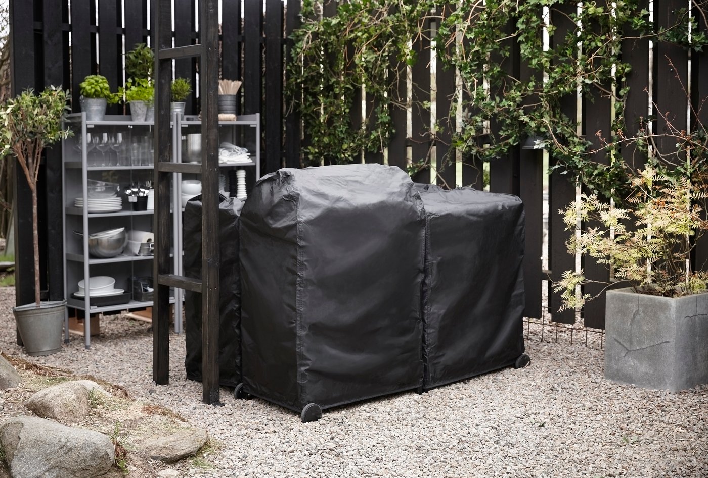 A grey HINDÖ greenhouse/cabinet, in/outdoor