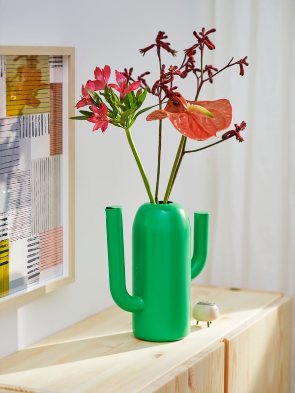 Bright-green ÄRTBUSKE flower pot/watering can