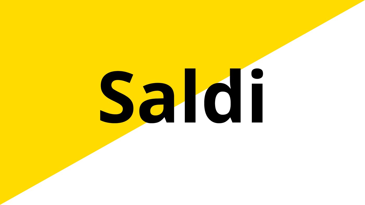 SALDI dal 22.12.2025 al 11.1.2026.