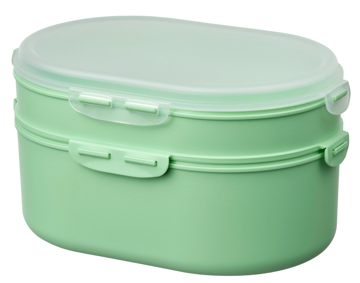 IKEA UTBJUDA staplingsbar matlåda för torrvaror, ljusgrön