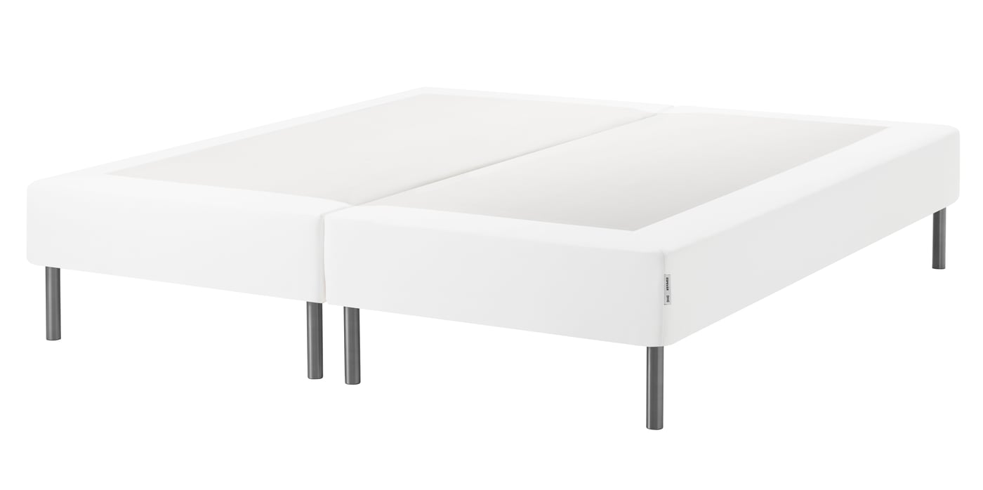 IKEA ESPEVÄR resårmadrassbotten med ben, vit, 160x200 cm