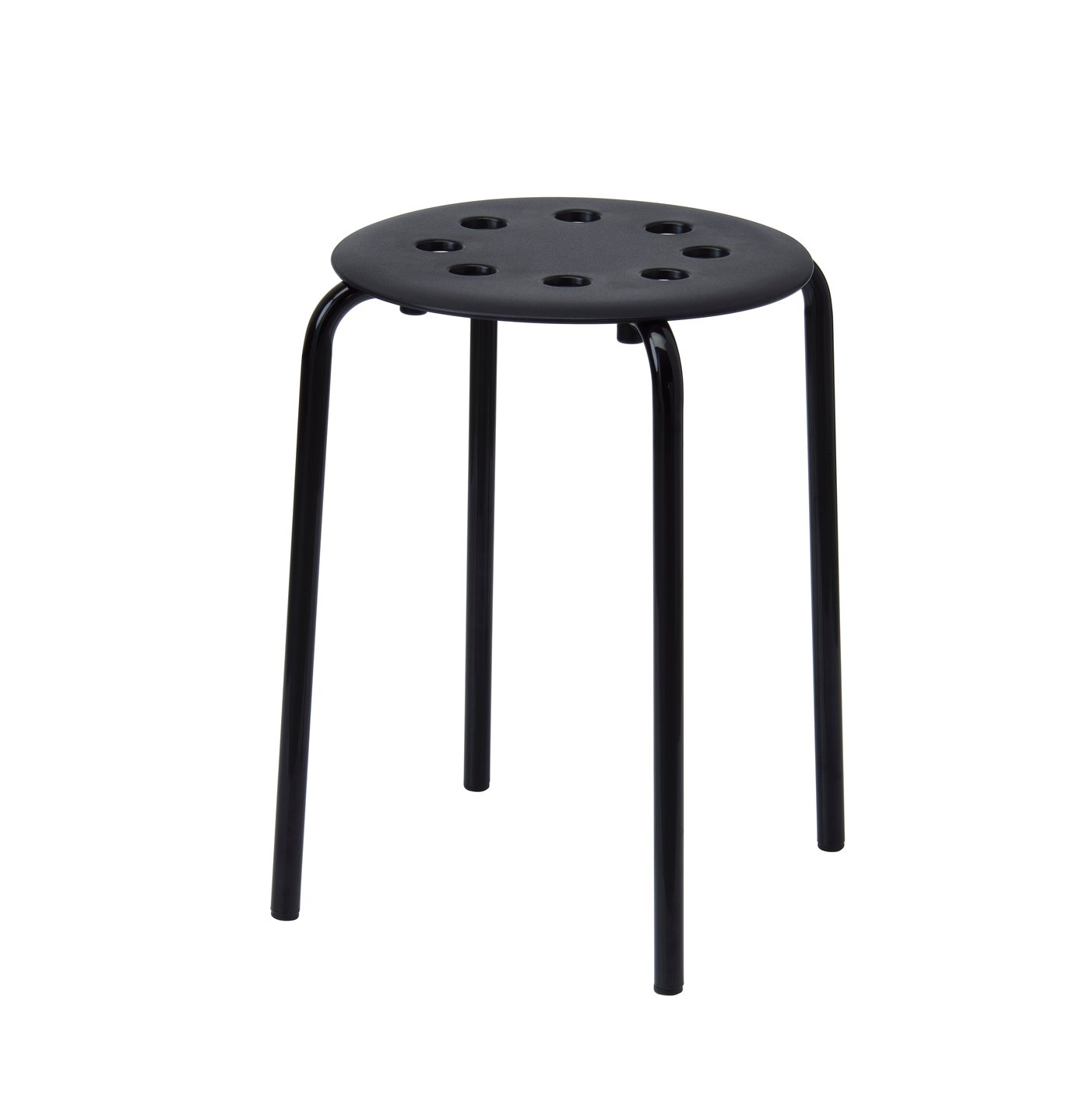 IKEA MARIUS pall, svart, 45 cm