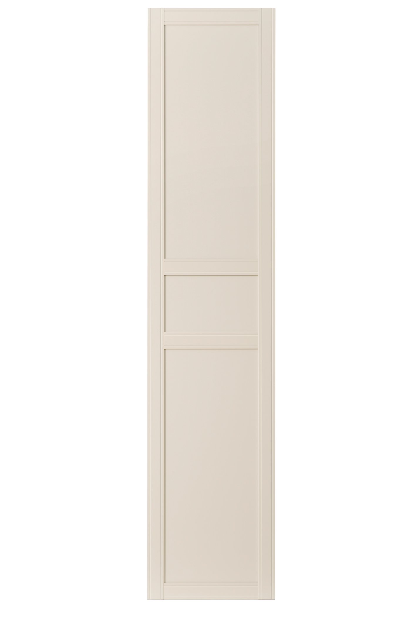 IKEA FLISBERGET dörr med gångjärn, ljusbeige, 50x195 cm