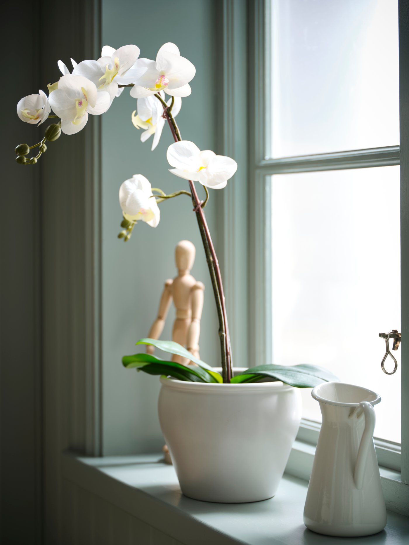 עציץ AMBRARÖNN לבן, מתאים לפנים/חוץ