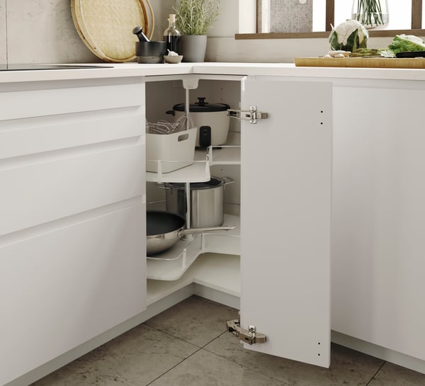 Colonne de cuisine N°59 Four encastrable niche 60 IPOMA Blanc