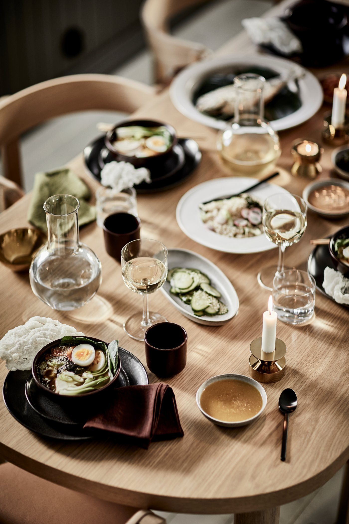 JUBLA white unscented chandelier candle