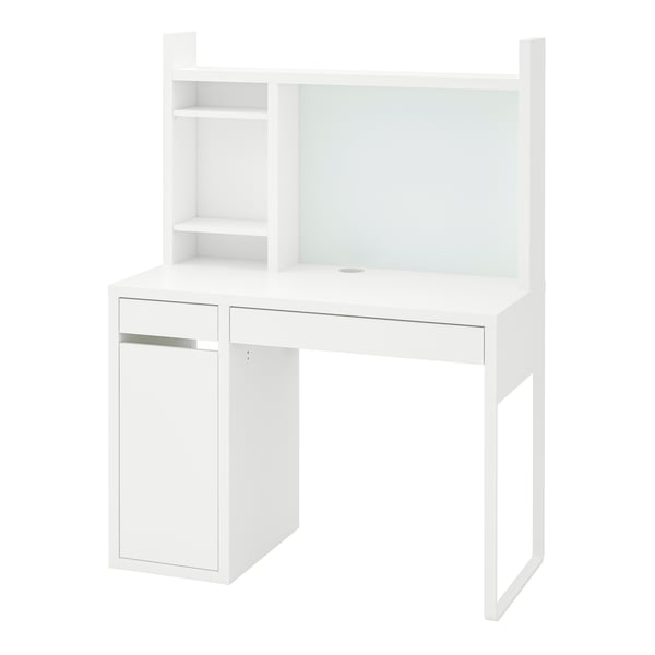 A white MICKE desk