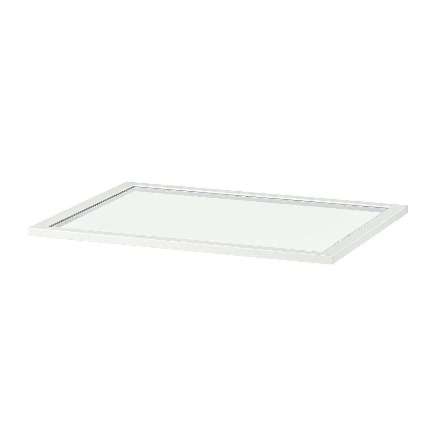 IKEA - KOMPLEMENT lasihylly, valkoinen, 75x58 cm