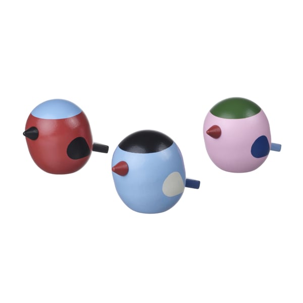 VINTERFINT ヴィンテルフィント デコレーション, 鳥 ミックスカラー, 6cm