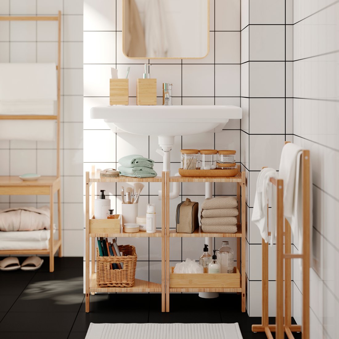 Rental Bathroom Ideas – No-Drill Storage & Style - IKEA CA