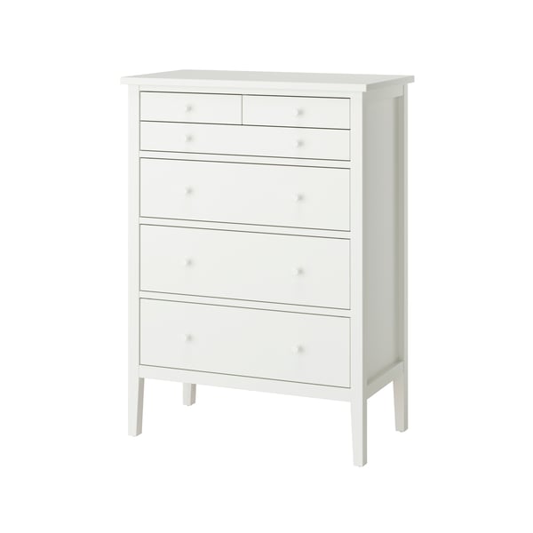 A white/anchor/unlock-function GULLABERG chest of 6 drawers in the NA